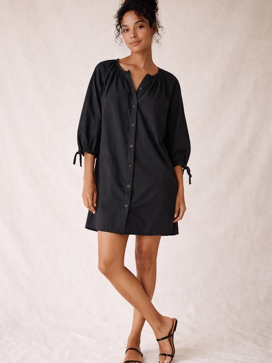 J. Crew Dresses & Skirts - J Crew | Poplin 100% Cotton Button-Front Mini Shirt Dress Size Small
